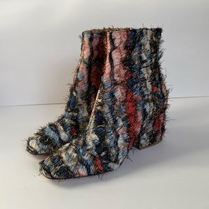 Salvatore Ferragamo multicolored Black Pink Blue Ankle Boots